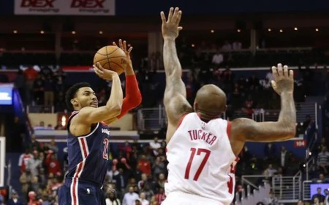 NBA roundup: wizards overcome rockets, harden in other