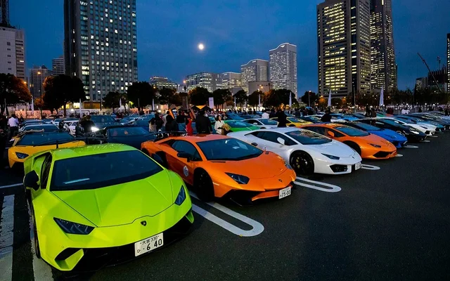 Lamborghini Japan Day 2018 What's More Than 200 Supercars In Yokohama