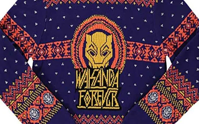 Forever 21 face free course subsequently demonstrating white model to put on "Wakanda forever" sweater