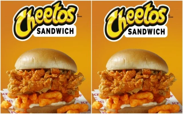 KFC, apparently, thinks, actually that mayonnaise and cheetahs-a wonderful composition on the new " sandwich cheetahs"
