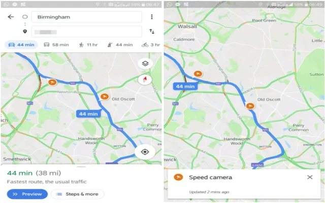 Google Maps Tries Out Speed Trap Icons With Warnings