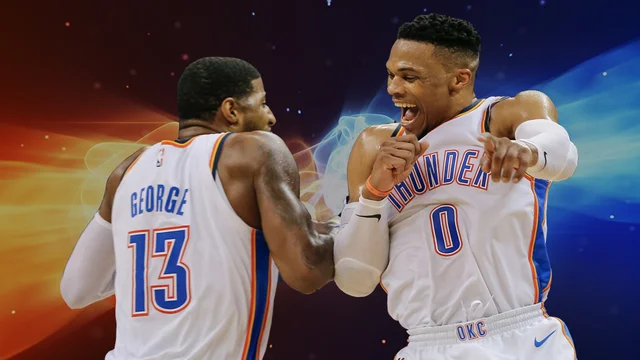 Russell Westbrook thrives with Paul George in control