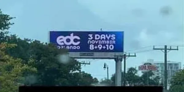 The news arrived by method of billboards noticed around Miami listing the festival’s 2019 dates as “November 