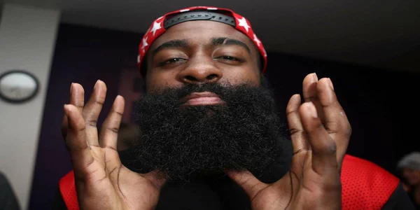 James Harden, different Houston athletes before they grew beards