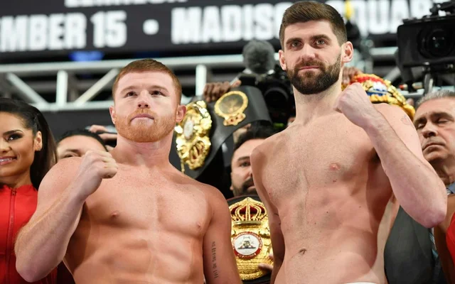 Canelo Alvarez is back in the ring tonight-and he's putting on weight when he meets Brit rocky Fielding in new York.